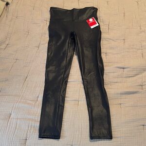 SPANX Liquid Leather Leggings